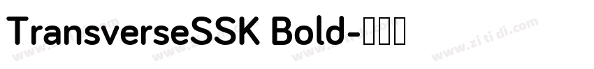 TransverseSSK Bold字体转换